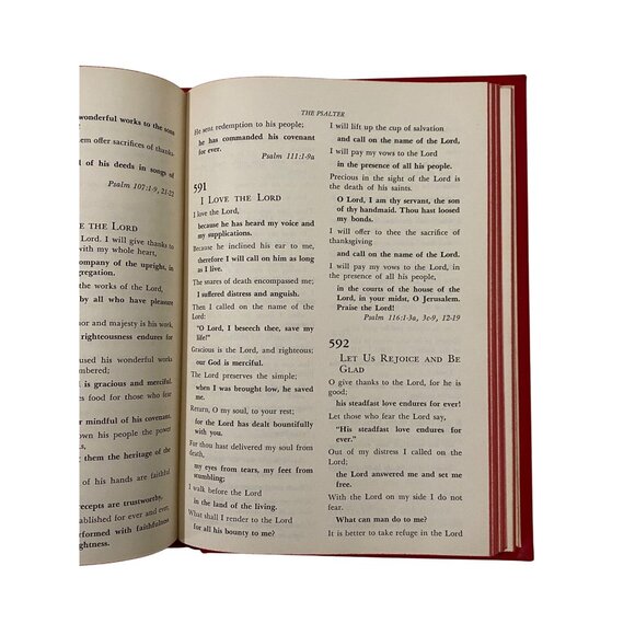 The Methodist Hymnal Hardcover Red 1966 Personalized - Picture 7 of 8